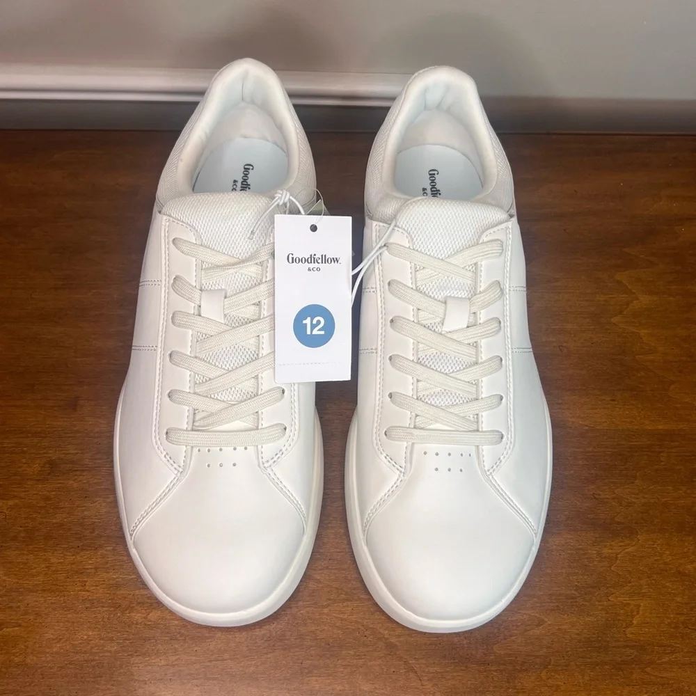 Goodfellow & Co Scout Men’s White Low Top Sneakers Size 12 NWT